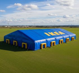 Tent1-6436 надувная палатка IKEA синяя жёлтая