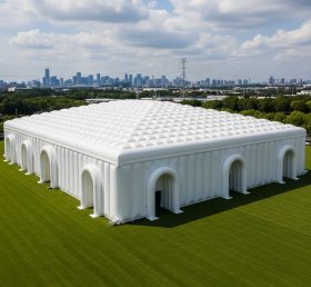 Tent1-6490 Надувная прямоугольная палатка чисто белого цвета