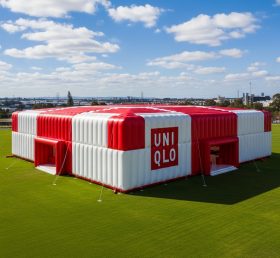 Tent1-6521 Красно-белый надувной павильон UNIQLO