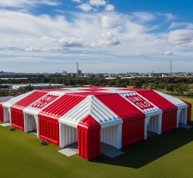 Tent1-6522 Красно-белая надувная палатка UNIQLO