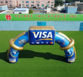 Arch3-184 Рекламная надувная арка Visa