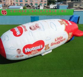B3-245 Огромный рекламный надувной дирижабль Huggies