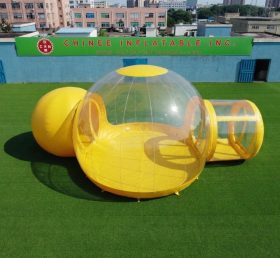 Tent1-5043O Жёлтый надувной пузырчатый шатёр