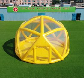 Tent1-5049O Желтая сферическая надувная палатка-пузырь
