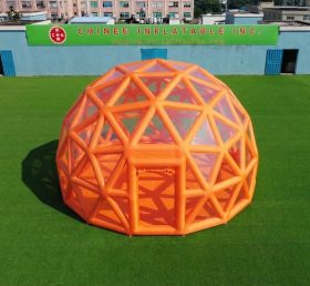 Tent1-5041I Оранжевая сферическая конструкция надувной пузырь-тент