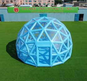Tent1-5041N Небесно-голубая сферическая конструкция надувной пузырь-тент