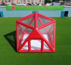 Tent1-5040N Красная надувная структурированная пузырьковая палатка