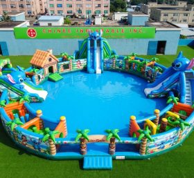 Pool3-840 Водный парк с бассейном в тематике Лило и Стич