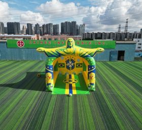 T11-7094 Игра в надувное футбольное пенальти в стиле сборной Бразилии