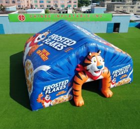 Tent1-7163 рекламная надувная кубическая палатка Frosted Flakes