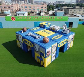 Tent1-7170 Рекламная надувная кубическая палатка IKEA