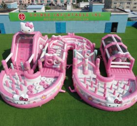 CR2-729 Тематическая серия Hello Kitty Гигантская надувная полоса препятствий Сложный забег
