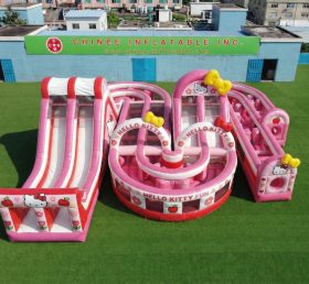 CR2-855 Гигантская надувная полоса препятствий в стиле Hello Kitty