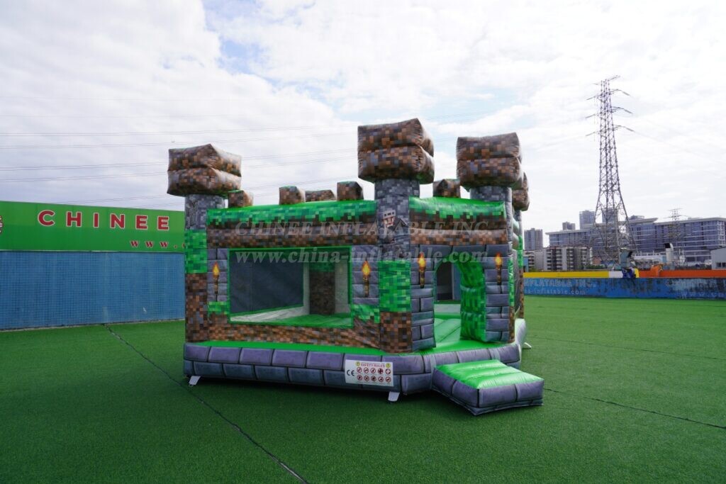 T5-3266 Minecraft Theme Inflatable Castle