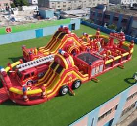 GF3-1010 Надувная игровая площадка в стиле пожарной машины