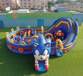 GF3-1177 Батутный городок в стиле Соник