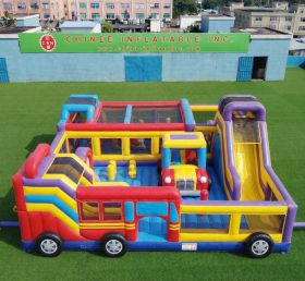 GF3-735 Надувная игровая площадка в автобусной тематике