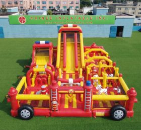 GF3-952 Надувная игровая площадка в стиле пожарной машины