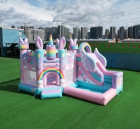T2-8813 Батут в стиле My Little Pony с горкой и бассейном