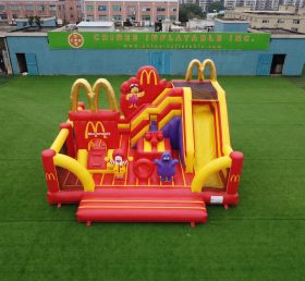 T2-8886 Батутный замок с горкой в стиле McDonald
