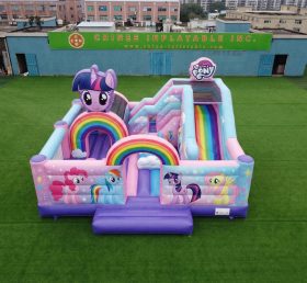 T2-8891 Батут в стиле My Little Pony с горкой