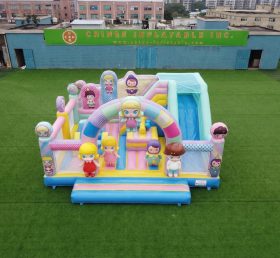 T2-8901 Батут с горкой в тематике Pop Mart