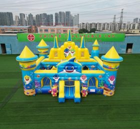 T5-3143 Надувной замок в стиле Baby Shark