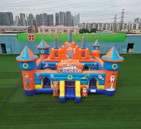 T5-3152 Надувной замок в стиле Blippi Wonders