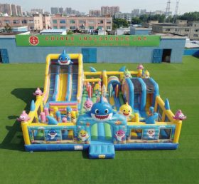 T6-7046 Надувной аттракцион в стиле Baby Shark