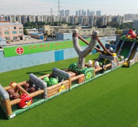 T7-4505 Полоса препятствий надувная в стиле Angry Birds