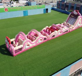 T7-4739 Полоса препятствий надувная в стиле Hello Kitty