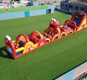 T7-4828 Полоса препятствий надувная в стиле Tickle Me Elmo
