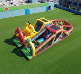 T7-5027 Полоса препятствий надувная в стиле Angry Birds