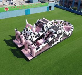 T7-5051 Надувная полоса препятствий в коровьем стиле