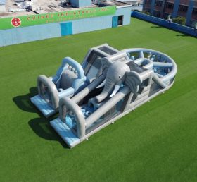 T7-5068 Надувная полоса препятствий с тематикой слона