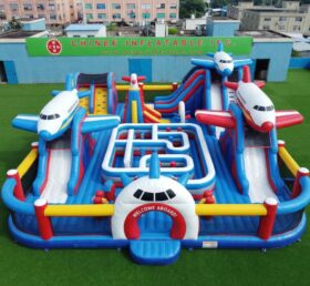 GF3-1424 Надувная игровая площадка в авиационной тематике
