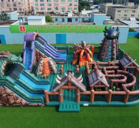 GF3-1469 Надувная игровая площадка в стиле «Как приручить дракона»