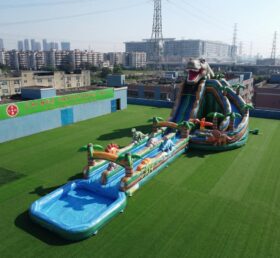 GS2-120 Динозавр Тема Гигантская Надувная Водная Горка