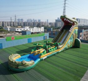 GS2-121 Крокодилья Тематическая Гигантская Надувная Водная Горка