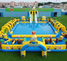 Pool3-884 Надувной водный парк с тематикой Миньонов