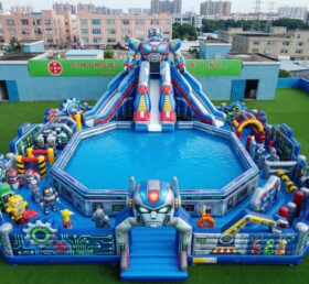 Бассейн Pool3-900 Надувной аквапарк в стиле робота