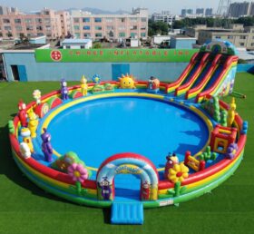 Pool3-913 надувной водный парк с тематикой Телетабби