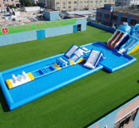 Pool3-923 Надувной аквапарк в виде кита