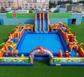 Pool3-925 Надувной водный парк с бассейном в стиле Вуди Вудпекера