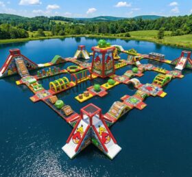 S621 Водный парк надувной в стиле Angry Birds