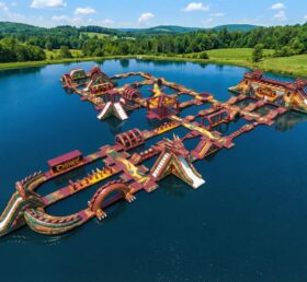 S632 Надувной аквапарк в форме дракона