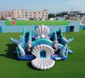 T2-7132 Батут надувной в морской тематике с русалкой