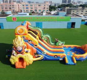 T8-6142 водная горка с надувной тематикой Dragon Ball