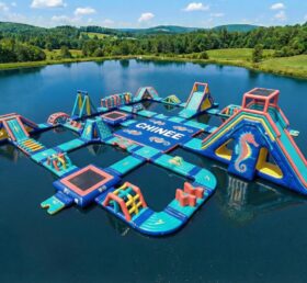S869 Водный парк надувной с тематикой морского конька