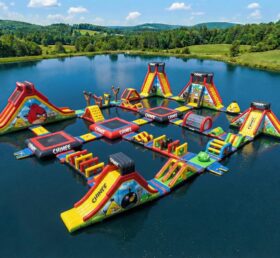 S881 Водный парк надувной в стиле Angry Birds
